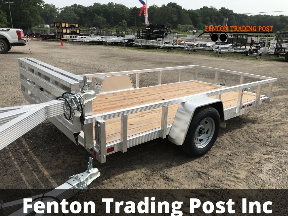 Sport Haven AUT612-F - 6x12 Wood Deck & Bi-Fold Gate Utility