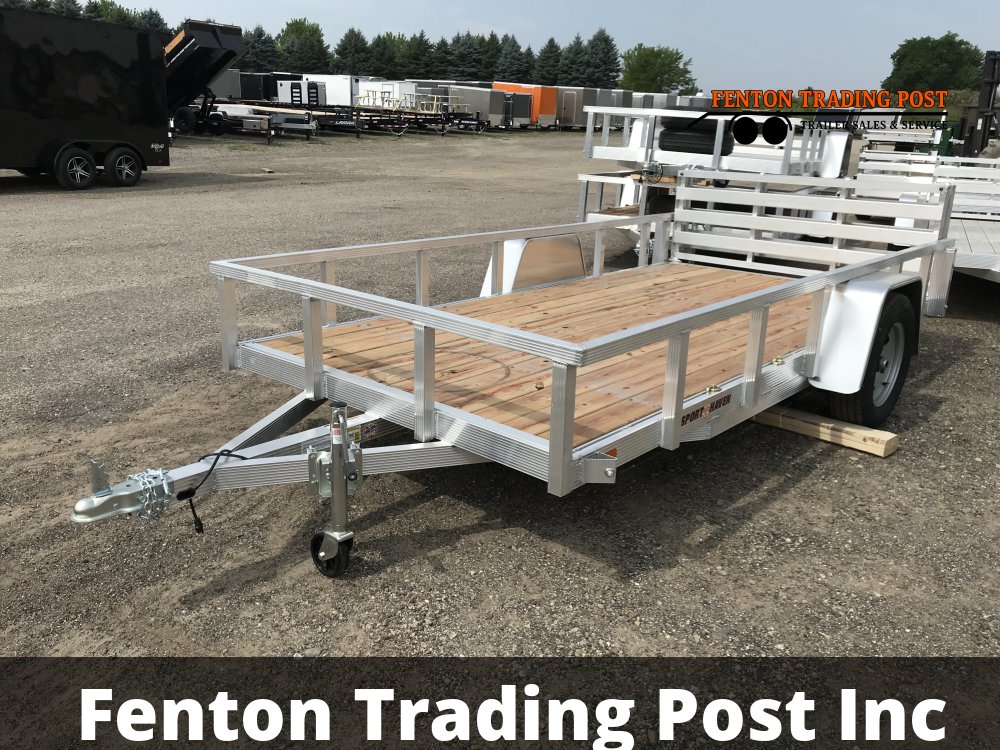 Sport Haven AUT612-F - 6x12 Wood Deck & Bi-Fold Gate Utility