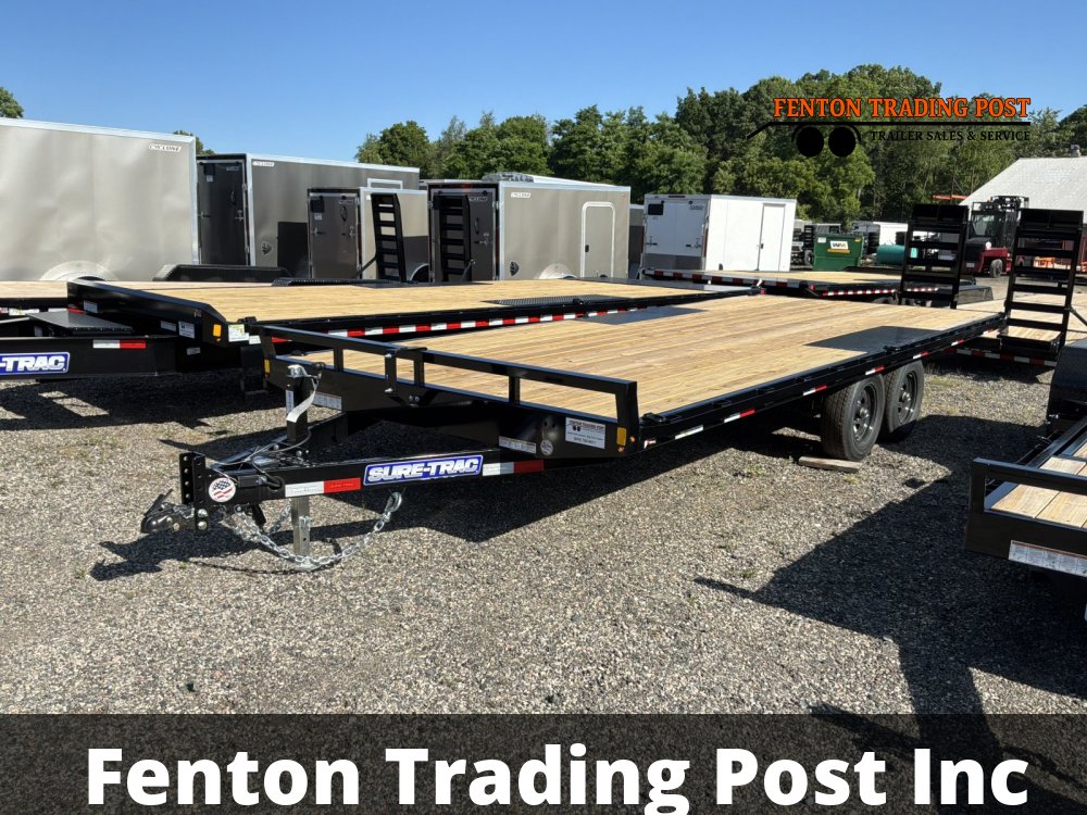 Sure-Trac ST-TDOF10220-100 - 8.5x20 10K Low-Profile Flatbed Deckover Equipment