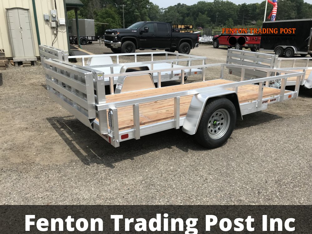 Sport Haven AUT612-F - 6x12 Wood Deck & Bi-Fold Gate Utility