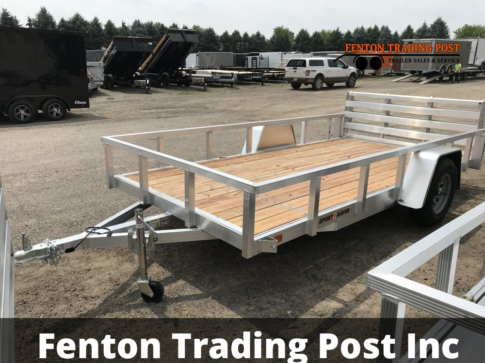 Sport Haven AUT612-F - 6x12 Wood Deck & Bi-Fold Gate Utility