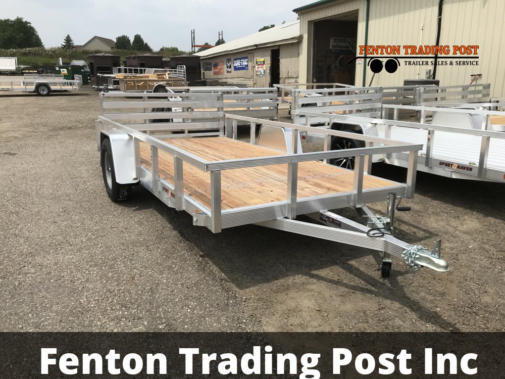 Sport Haven AUT612-F - 6x12 Wood Deck & Bi-Fold Gate Utility