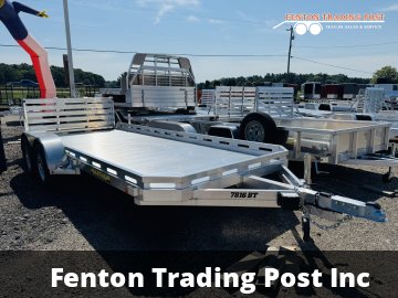 Aluma 7816TA-EL-BT-RTD Flatbed Car Hauler