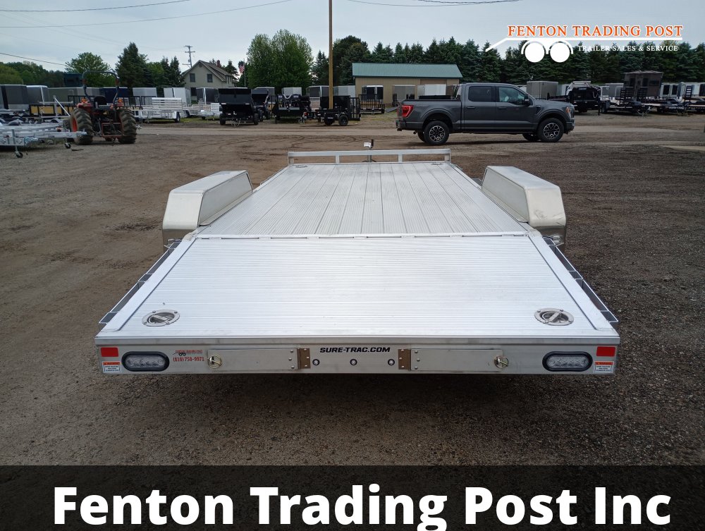 Sure-Trac 7x18 7K Aluminum Car Hauler - ST8218CHW-A-070 Flatbed Car Hauler