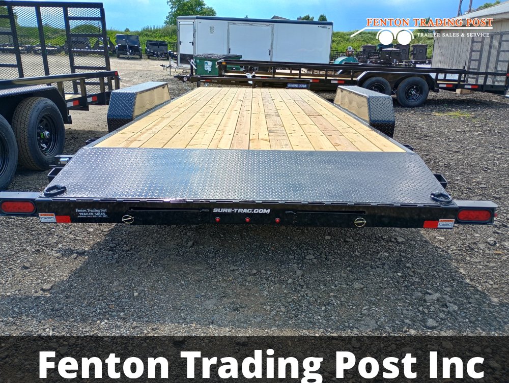 Sure-Trac 7x20 10K C-Channel Car Hauler - ST8220CHW-B-100 Flatbed Car Hauler