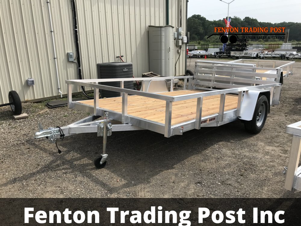 Sport Haven AUT712-F - 7x12 Wood Deck & Bi-Fold Gate Utility