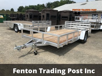 Sport Haven AUT714-F - 7x14 Wood Deck & Bi-Fold Tailgate Utility