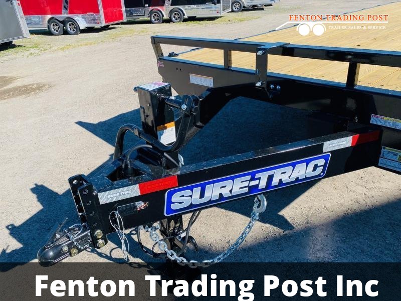 Sure-Trac 8.5x24 (20+4) 15K Deckover Equipment Trailer - ST102204SDDO-B-150 Deckover Equipment