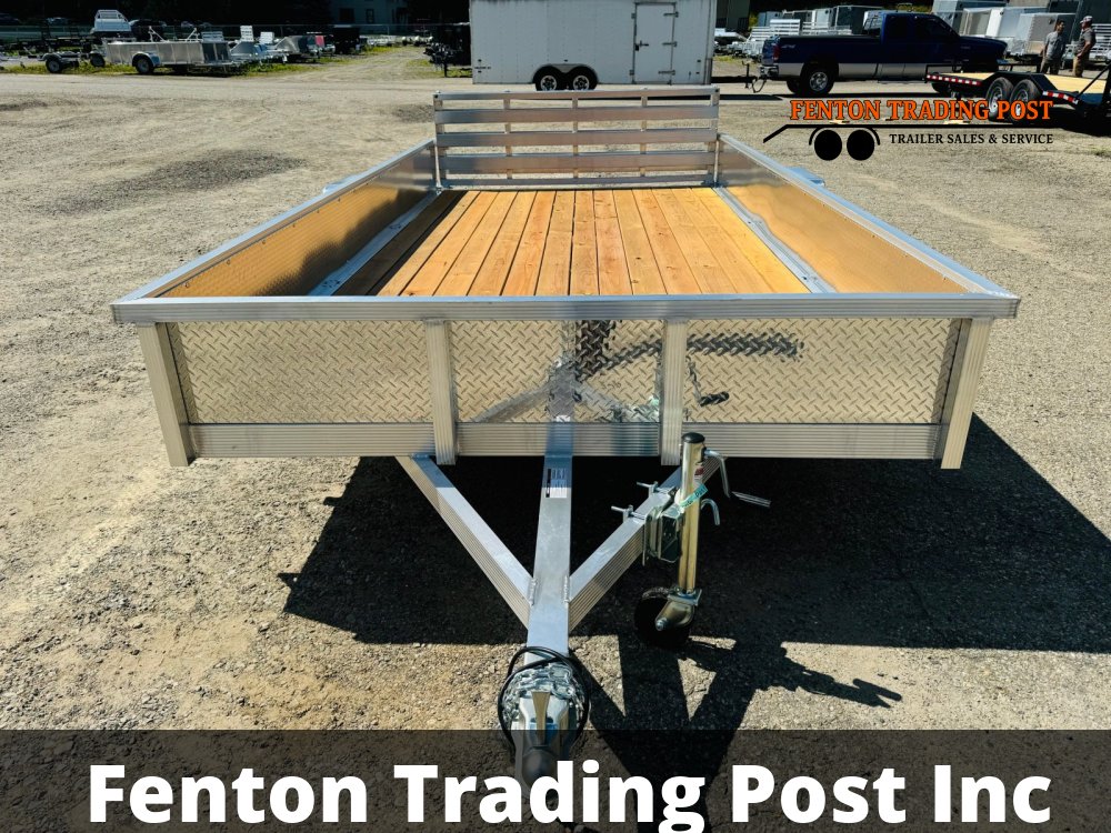 Sport Haven AUT714S-F - 7x14 Wood Deck ATP Sides & Bi-Fold Ramp Utility