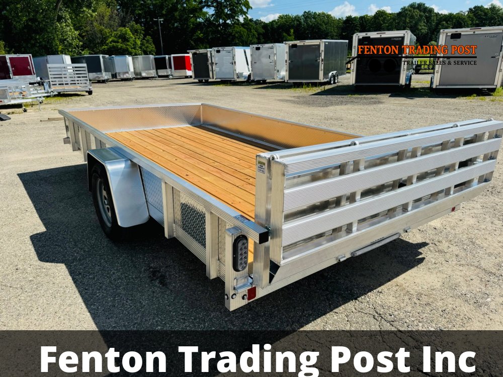 Sport Haven AUT714S-F - 7x14 Wood Deck ATP Sides & Bi-Fold Ramp Utility