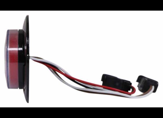 LED TAIL LIGHT, STOP, TURN, TAILLIGHT , 22 DIODE, RED / CLEAR LENS, 7-1/2"X3-1/4" OVAL - FLANGE