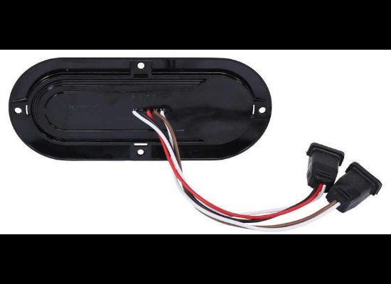 LED TAIL LIGHT, STOP, TURN, TAILLIGHT , 22 DIODE, RED / CLEAR LENS, 7-1/2"X3-1/4" OVAL - FLANGE