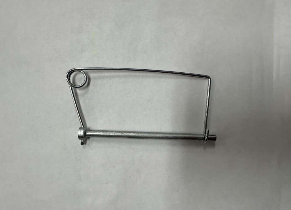 SURE-TRAC ALUMINUM ATV RAMP RETAINER, SNAPPER SAFETY PIN, 1/4" DIAMETER, 4" USABLE LENGTH, SNAP RING