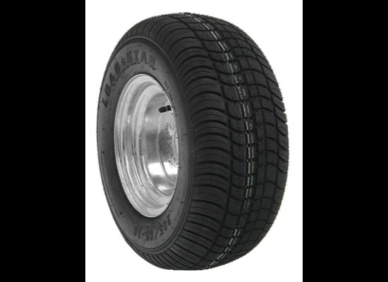 LOADSTAR 205/65-10 20.5X8-10 LRE 10 PLY ON 5 LUG 5X4.5 GALVANIZED WHEEL 10" BIAS