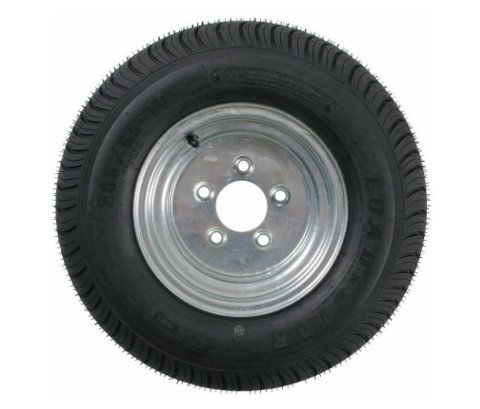 LOADSTAR 205/65-10 20.5X8-10 LRE 10 PLY ON 5 LUG 5X4.5 GALVANIZED WHEEL 10" BIAS