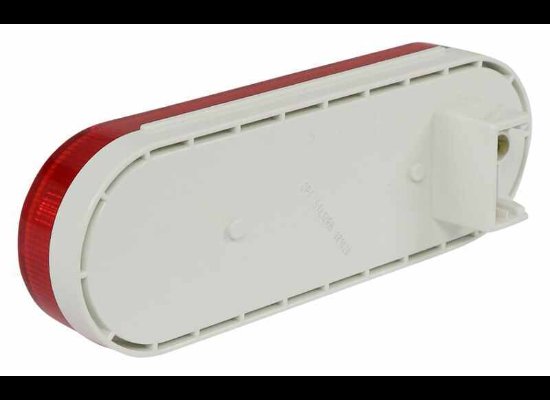 LED TAIL LIGHT, STOP, TURN, TAIL, RED LENS, 6-1/2"X2-1/4" OVAL, 6 DIODE, 3 PIN PL-3