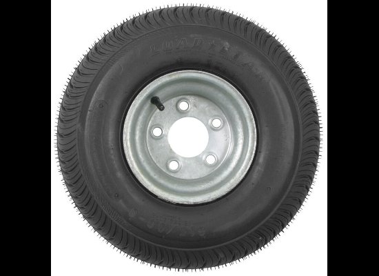 LOADSTAR 215/60-8 18.5X8.5-8 LRC 6 PLY ON 5 LUG 5X4.5 GALVANIZED WHEEL 8" BIAS