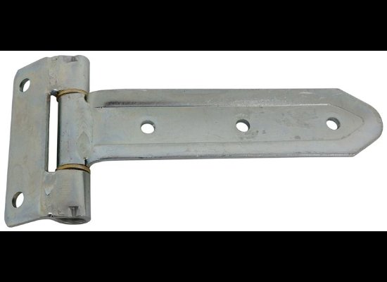T-STRAP HINGE FOR ENCLOSED TRAILERS, 8" HINGE, OVERALL 9-5/8"X2" ZINC COATED, 180* ROTATION