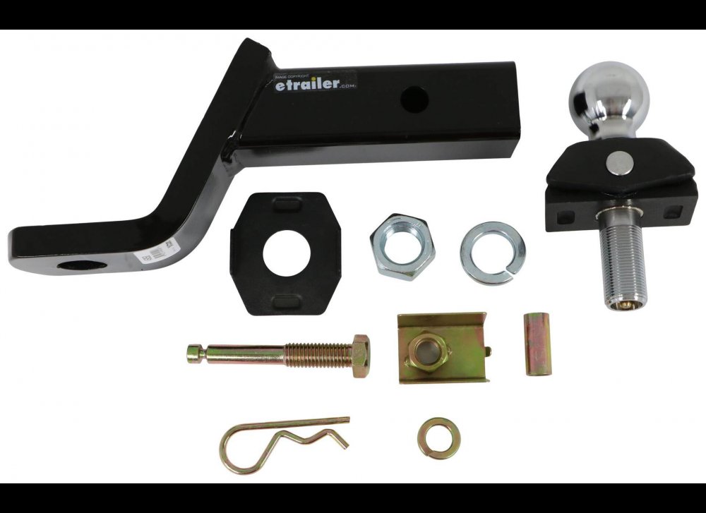 CURT ROCKERBALL ANTI-RATTLE 2" BALL MOUNT KIT, 3" DROP, 2" RISE, 8-1/4" LENGTH, 7.5K CAPACITY