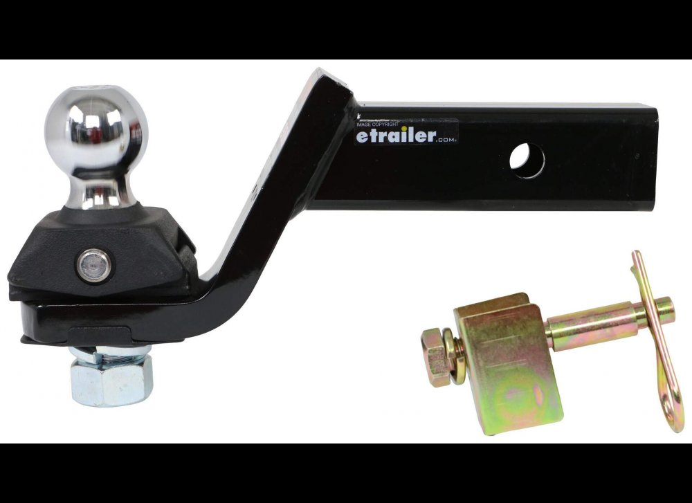 CURT ROCKERBALL ANTI-RATTLE 2" BALL MOUNT KIT, 3" DROP, 2" RISE, 8-1/4" LENGTH, 7.5K CAPACITY