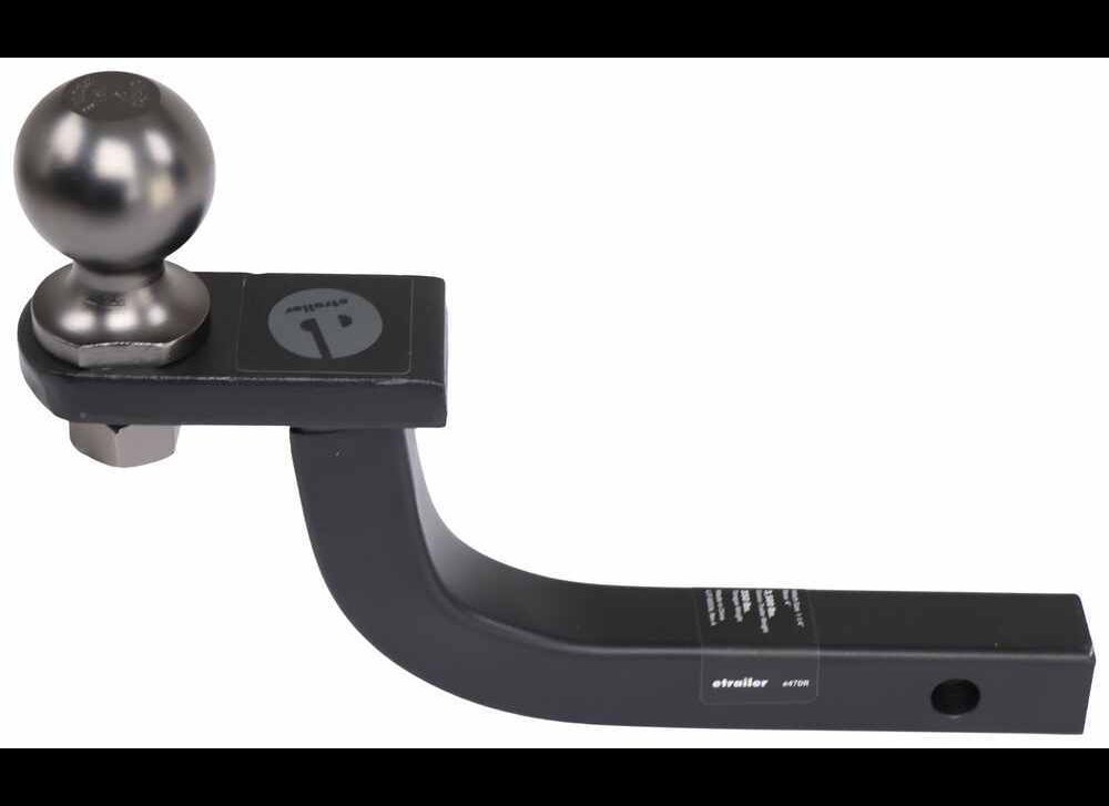 ETRAILER BALL MOUNT WITH 2" BALL - 1-1/4" HITCH, 3-7/8" RISE, 3,500LBS