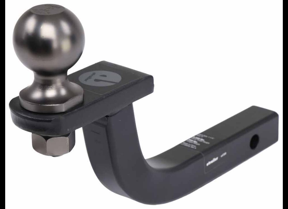 ETRAILER BALL MOUNT WITH 2" BALL - 1-1/4" HITCH, 3-7/8" RISE, 3,500LBS