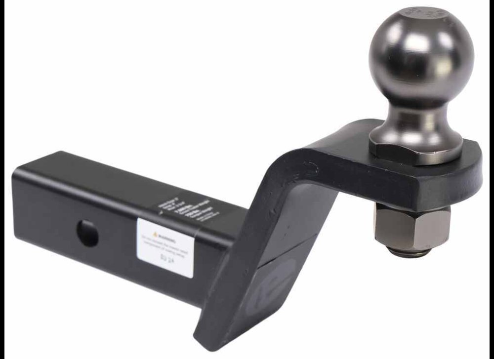 ETRAILER BALL MOUNT WITH 2" BALL - 2" HITCH, 2-3/4" RISE, 7,500LBS