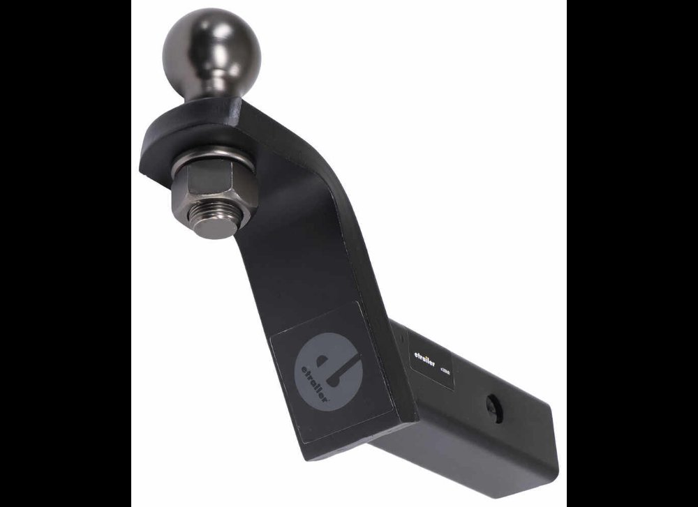 ETRAILER BALL MOUNT WITH 2" BALL - 2" HITCH, 2-3/4" RISE, 7,500LBS
