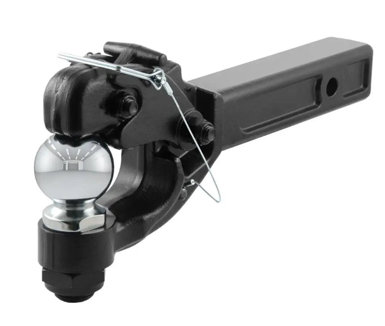 CURT PINTLE HOOK WITH 2-5/16" BALL FOR 2" HITCH - 12K/16K