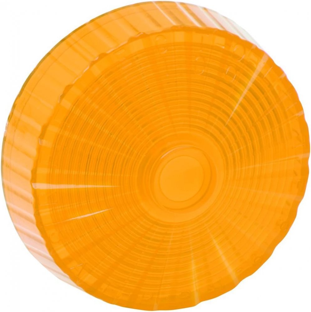 BARGMAN #100 SERIES REPLACEMENT AMBER CLEARANCE MARKER LENS - LENS ONLY, 2-3/8"X1"