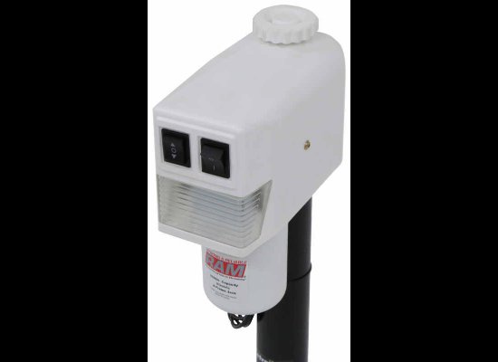 RAM A-FRAME ELECTRIC JACK, 3.5K WITH FOOTPLATE, 25-1/8" LIFT, 18" TRAVEL, WHITE