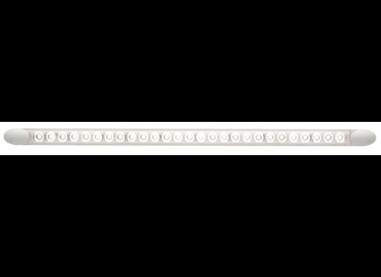 OPTI-BRITE INTERIOR LED, 27 DIODE CLEAR LENSE STRIP LIGHT 22" - 12V, 513 LUMENS