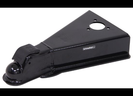 A-FRAME TRAILER COUPLER, FOR 32 DEGREE A-FRAME, 2-5/16" BALL W/JACK HOLE, WELD ON, 21K, BLACK