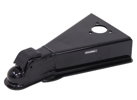A-FRAME TRAILER COUPLER, FOR 32 DEGREE A-FRAME, 2-5/16" BALL W/JACK HOLE, WELD ON, 21K, BLACK