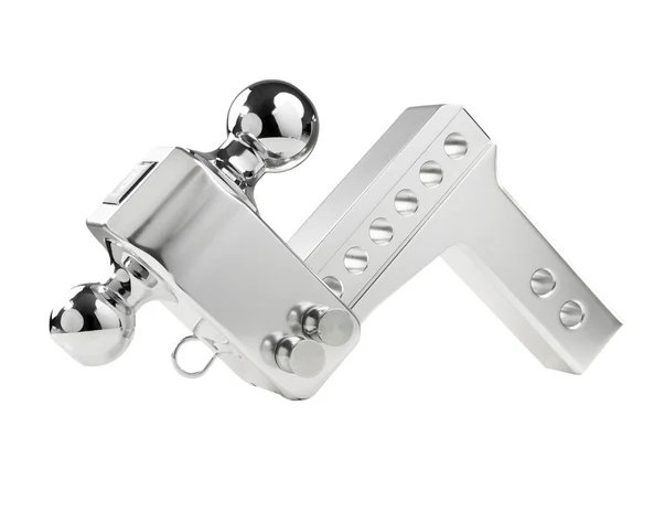 BULLETPROOF HITCHES 2-BALL MOUNT FOR 2 HITCH, 2" & 2-5/16" BALL, 4" DROP, 4" RISE, ALUMINUM, - 14K