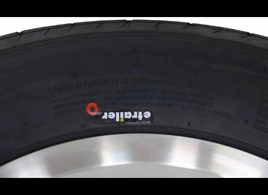 LEGEND 205/75R15 SPARE TIRE ON GLOSS BLACK ALUMINUM WHEEL, 5 LUG 5X4.5 , LRD