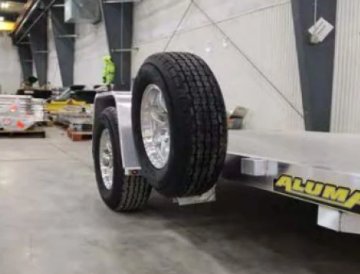 ALUMA 6 BOLT SIDE MOUNT SPARE TIRE CARRIER, MOUNT, 82 SERIES