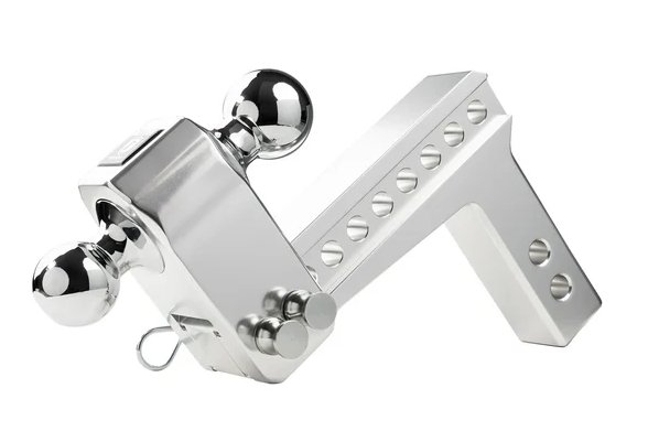 BULLETPROOF HITCHES 2-BALL MOUNT FOR 2" HITCH, 2" & 2-5/16" BALL, 6" DROP, 6" RISE, ALUMINUM, - 14K