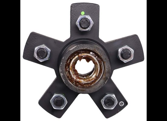 IDLER HUB ASSEMBLY - 5 ON 4.5 5X4.5, FOR 3.5K AXLES, #84 SPINDLE, 1/2" STUDS