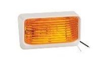 BARGMAN #78 SERIES REPLACEMENT AMBER PORCH LIGHT LENS - LENS ONLY, 2-3/8"X1"