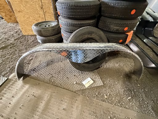 ALUMINUM ATP TANDEM AXLE FENDER W/ TEAR DROP 7.5X6X72 0.54 ATP