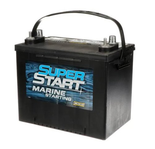 SUPER START MARINE BATTERY, TOP POST - GROUP 24MS