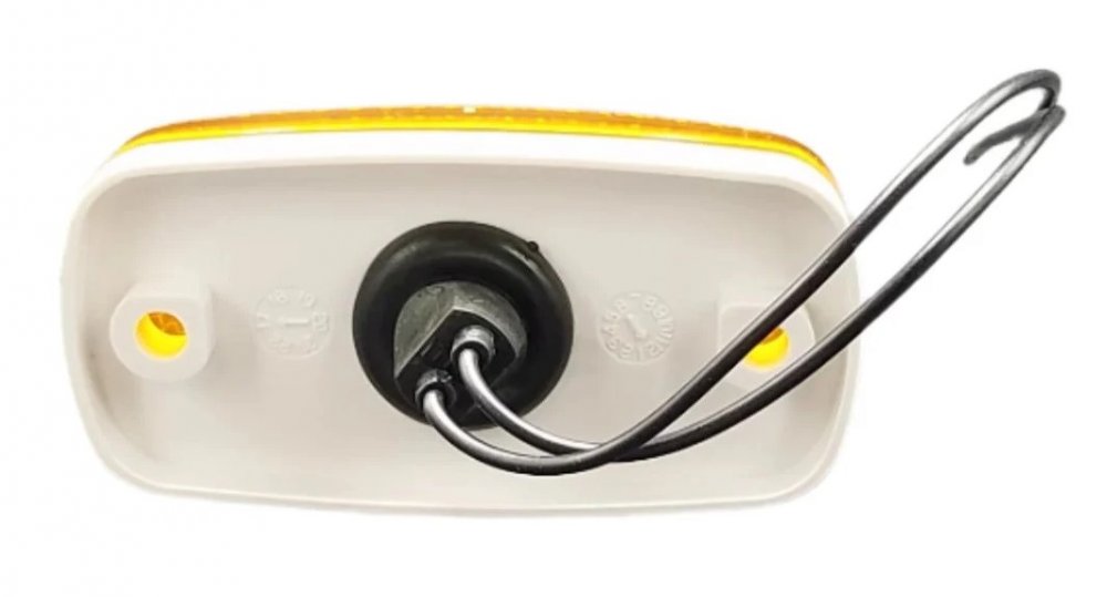 BARGMAN #59 SERIES AMBER LIGHT MARKER LIGHT - INCANDESCENT, 4"X2" W/REFLECTOR