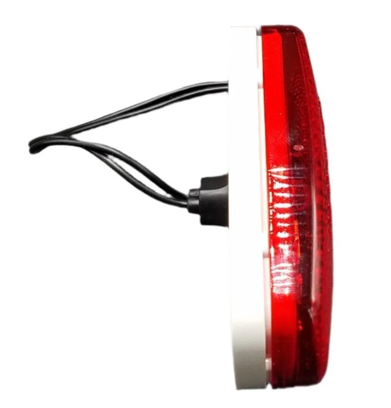 BARGMAN #59 SERIES RED LIGHT MARKER LIGHT - INCANDESCENT, 4"X2" W/REFLECTOR