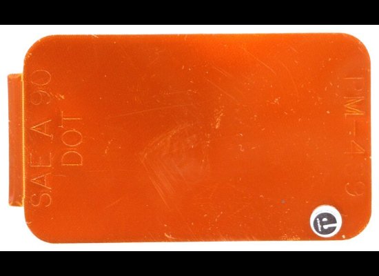 PETERSON SPITFIRE LOW PROFILE RECTANGULAR TRAILER REFLECTOR - WIDE ANGLE - STICK ON - AMBER