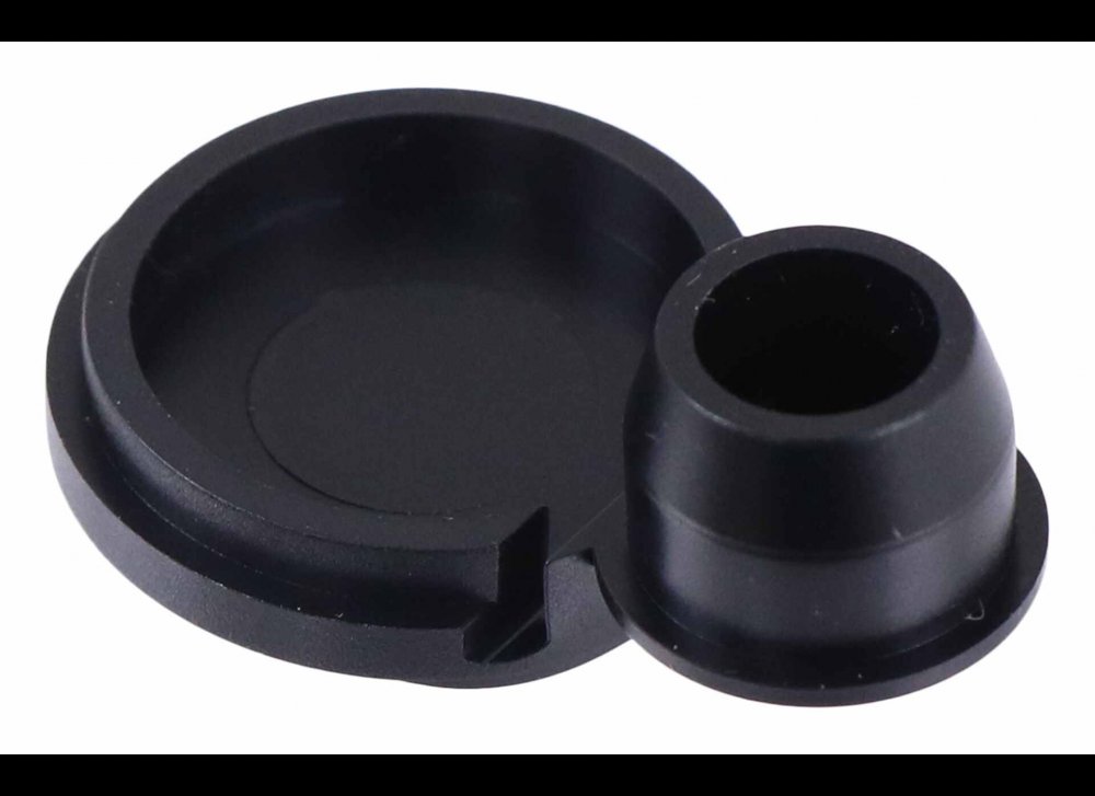 BAUER CYLINDER LOCK PROTECTION CAP, BLACK RUBBER - LEGEND REAR HASP LOCK COVER