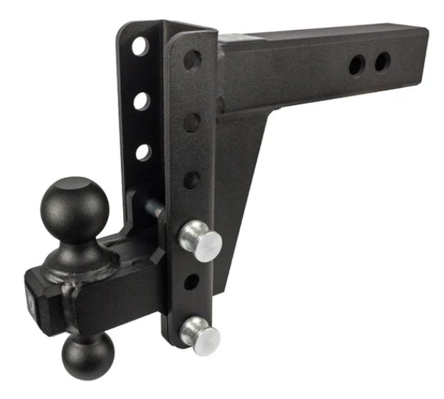 BULLETPROOF HITCHES 2-BALL MOUNT FOR 2-1/2" HITCH, 6" DROP, 6" RISE - 22K