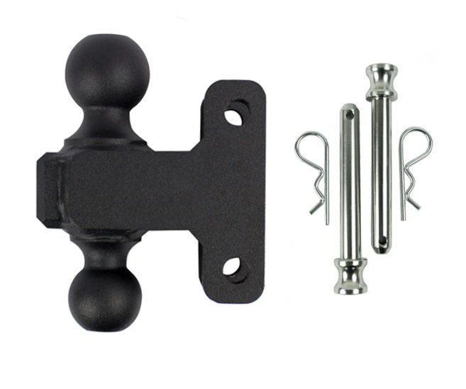 BULLETPROOF HITCHES 2-BALL MOUNT FOR 2-1/2" HITCH, 6" DROP, 6" RISE - 22K