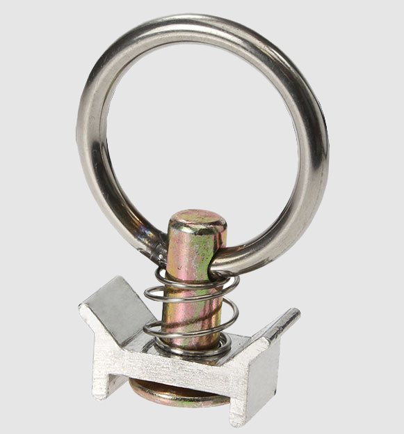 L-TRACK ANCHOR RING, FOR SPORT HAVEN TIE DOWN HOLES, LOAD RING, STUD TIE-DOWN, 1000lbs WLL