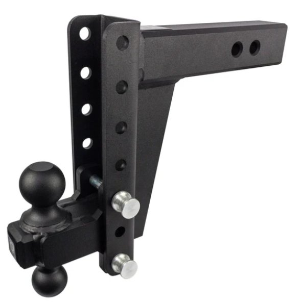 BULLETPROOF HITCHES 2-BALL MOUNT FOR 2-1/2" HITCH, 8" DROP, 8" RISE - 22K